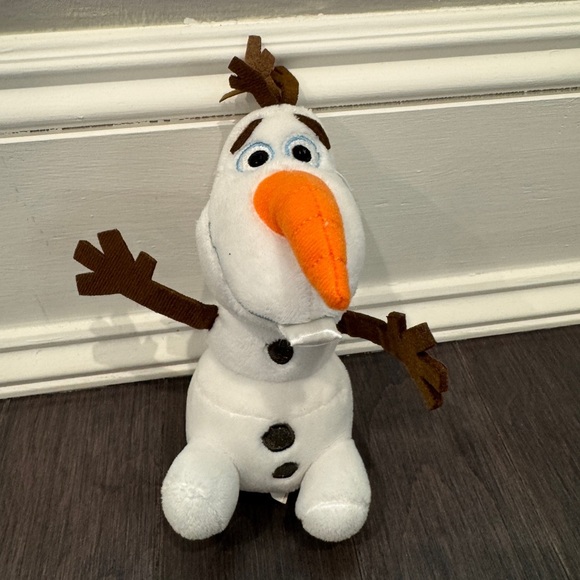 Disney Other - Disney Olaf Frozen SMALL White and Orange Snowman Plush Stuffed Animal Toy